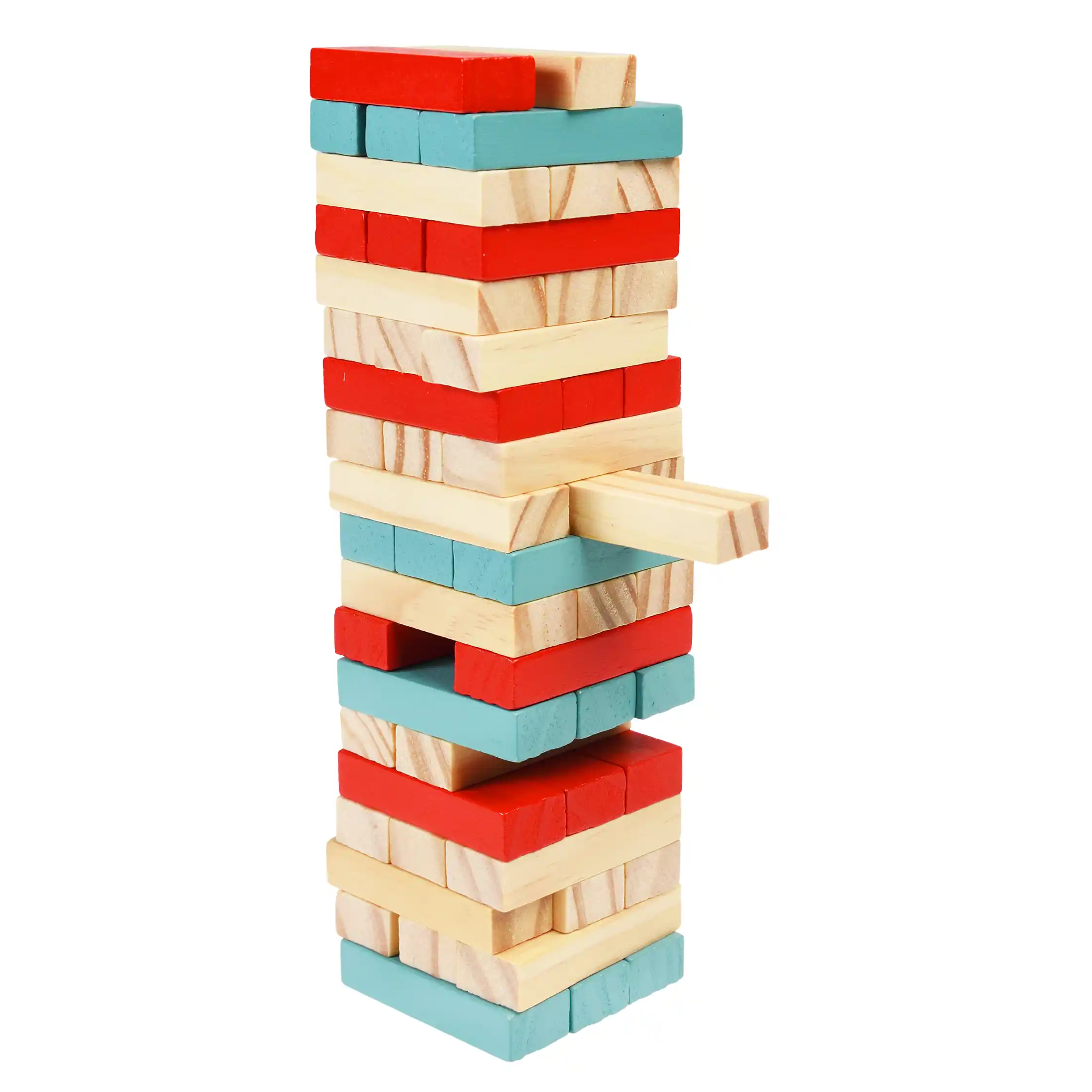 torre de bloques de madera