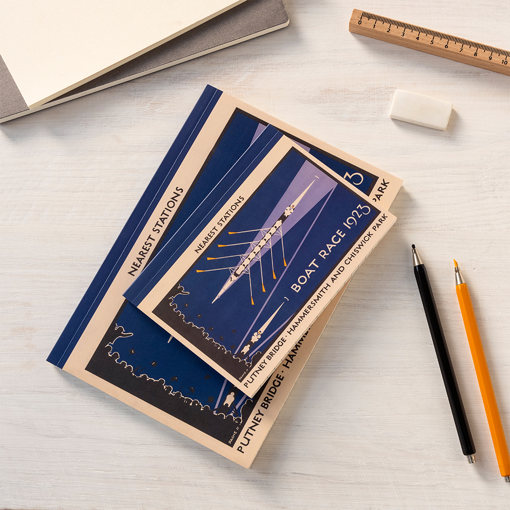 carnet a6 - affiche tfl "boat race"