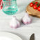 ceramic salt and pepper shakers - garlic