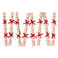 mini tree decorations (pack of 8) - 50s christmas