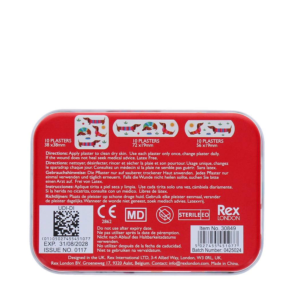 pansements enfant (30 pièces) - teckels au soleil