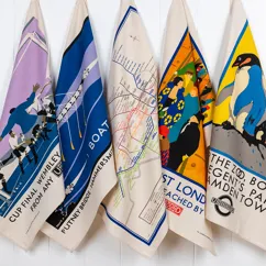 torchon en coton - affiche tfl vintage "boat race"