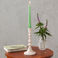 enamel candlestick (19cm) - soft pink