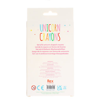 crayons en forme de licorne (lot de 6)