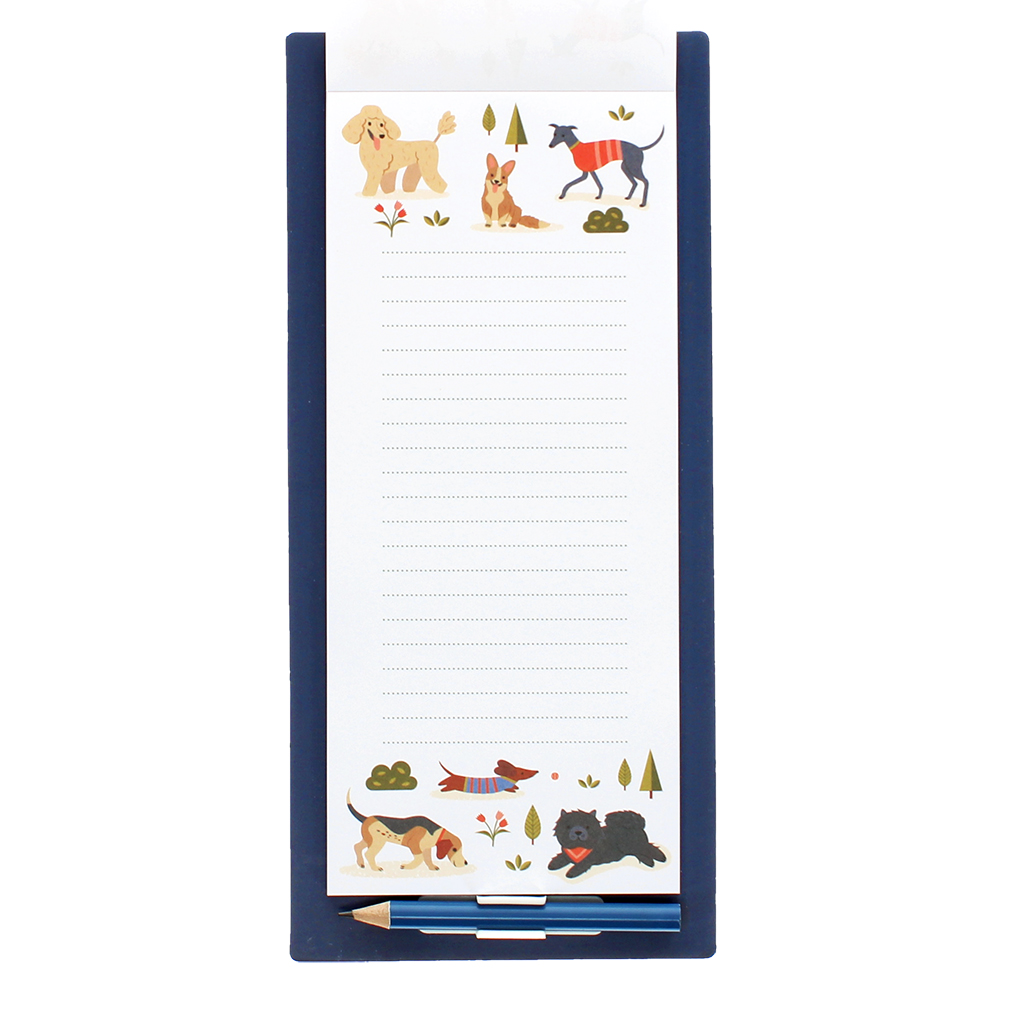 magnetic shopping list - dog park