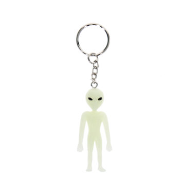 glow in the dark keyring - alien