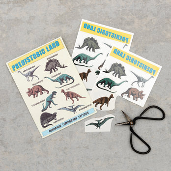 temporary tattoos - prehistoric land