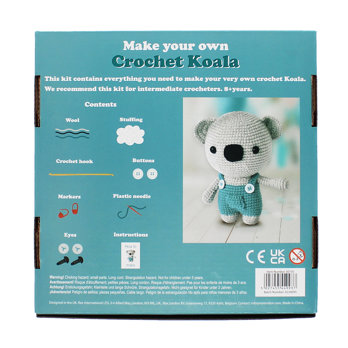 fabriquez votre propre kit animaux au crochet - koala