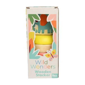 wooden stacker - wild wonders wooden stacker - wild wonders