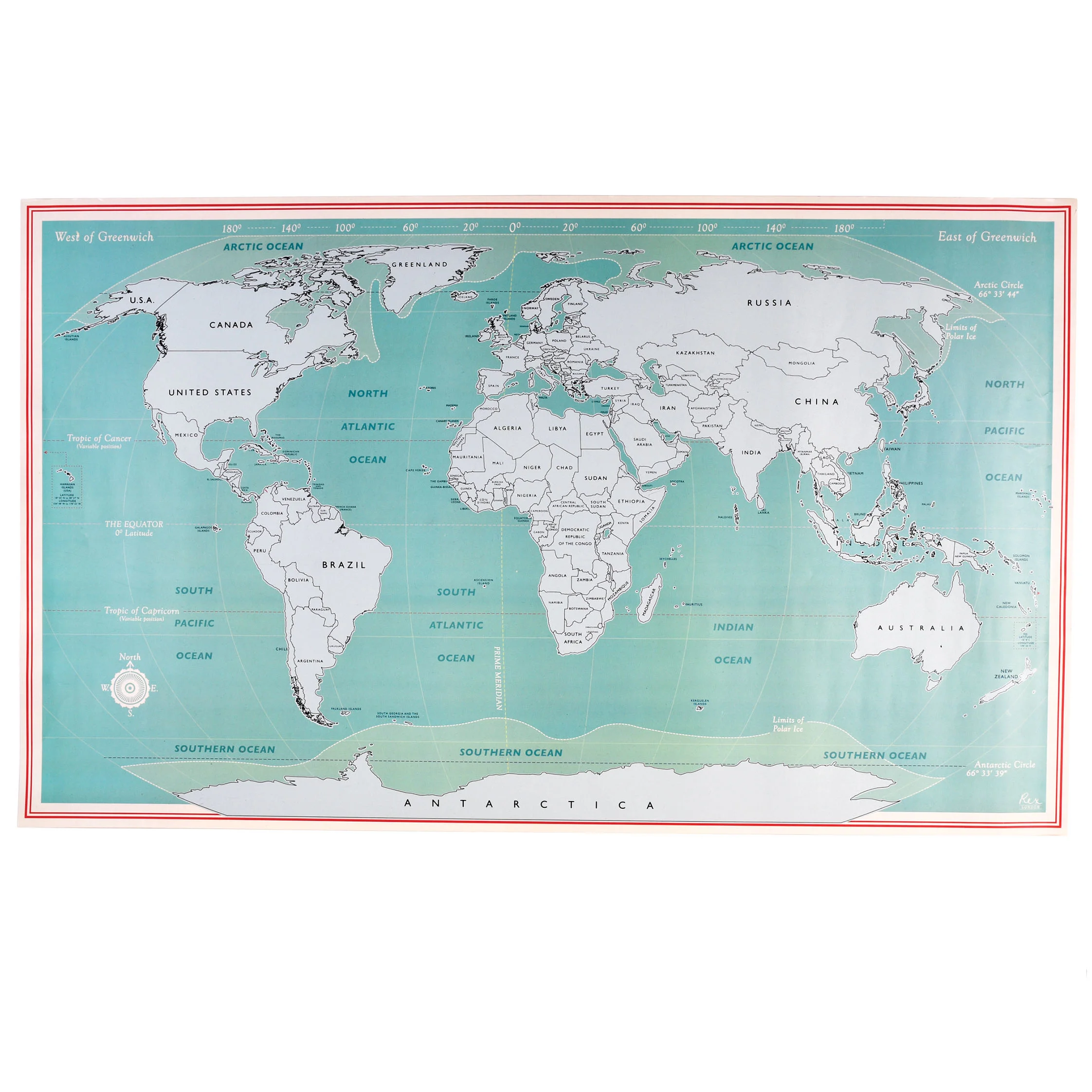 mapa del mundo rasca