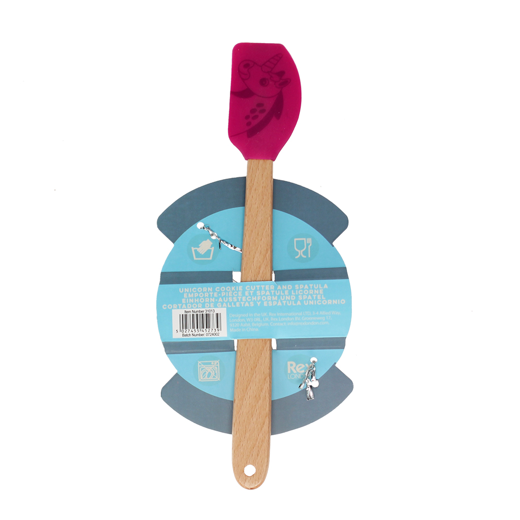 cookie cutter & mini spatula - unicorn