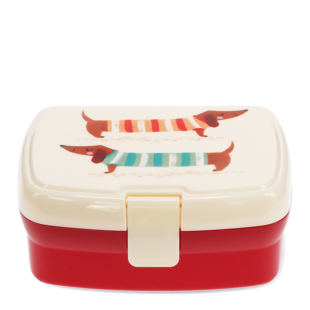 lunch box with tray - sausage dog