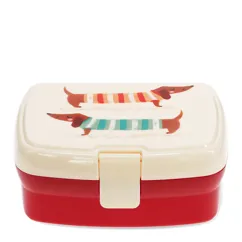 lunch box with tray - sausage dog lunch box with tray - sausage dog