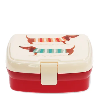 lunch box with tray - sausage dog lunch box with tray - sausage dog
