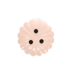 emaille-kerzenhalter mit flachem tropfschutz in blumenform - pink