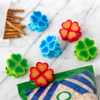 bag clips (set of 6) - flower