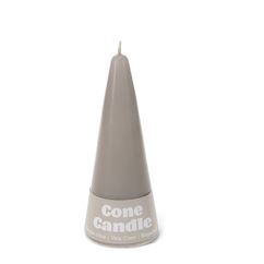 small cone candle - light grey