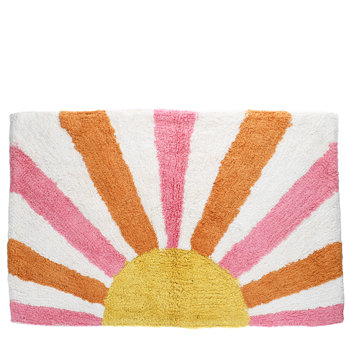 tufted cotton bath mat - sunset