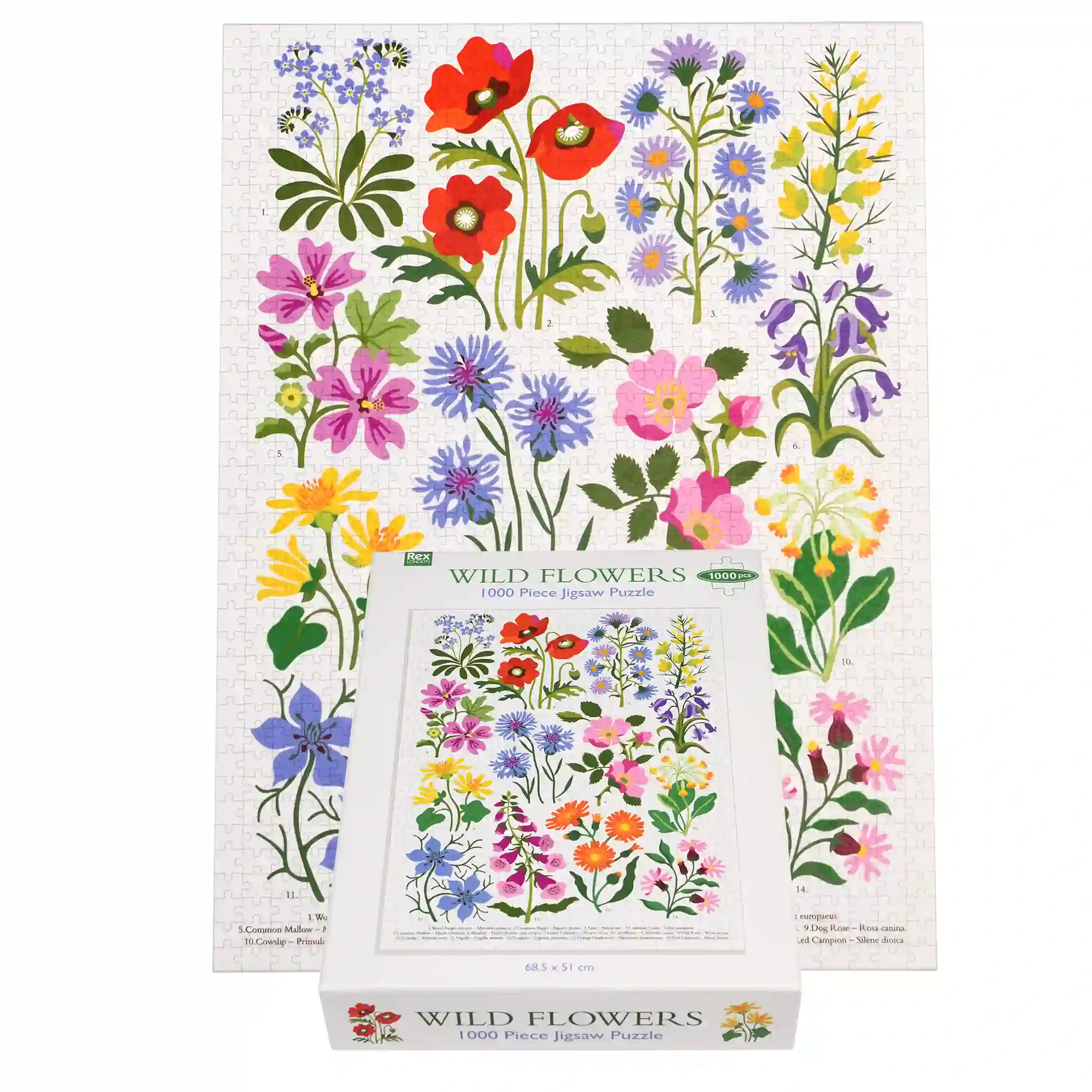 jigsaw puzzle (1000 pieces) - wild flowers