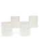 glossy ceramic tealight holders (set of 4) - home