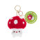 plush bag character charm - mr mushroom