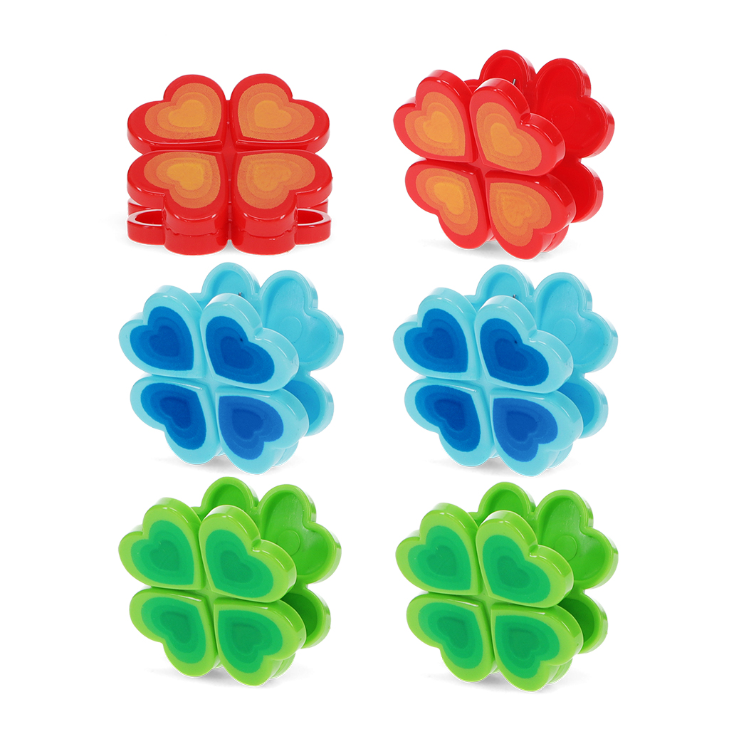 bag clips (set of 6) - flower