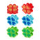 bag clips (set of 6) - flower
