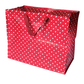 sac de rangement jumbo "retrospot" rouge