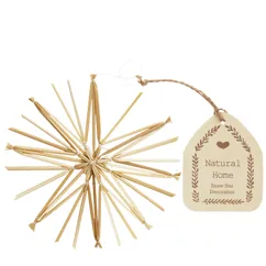 décoration étoile en paille (15cm) décoration étoile en paille (15cm)