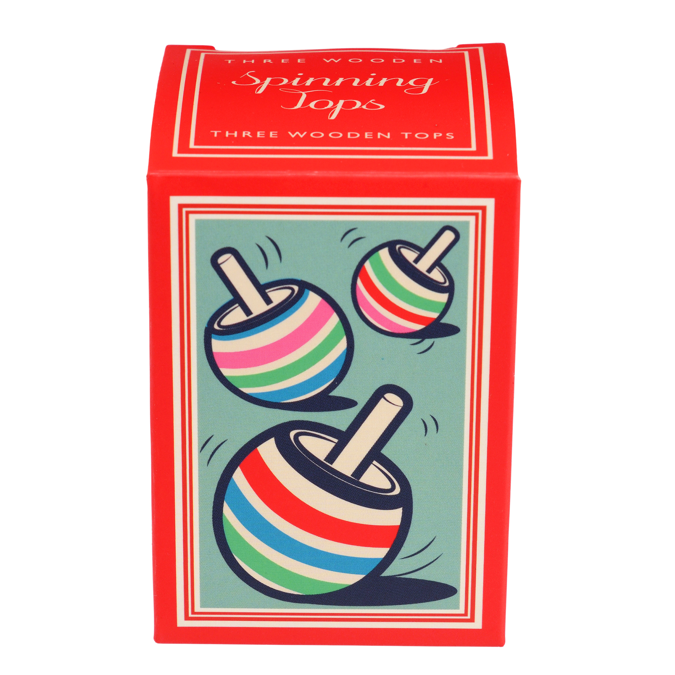 wooden spinning tops (set of 3)