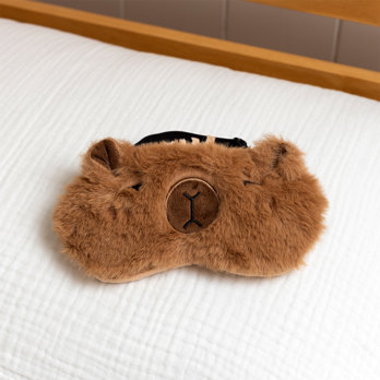 masque de sommeil de voyage peluche - capybara