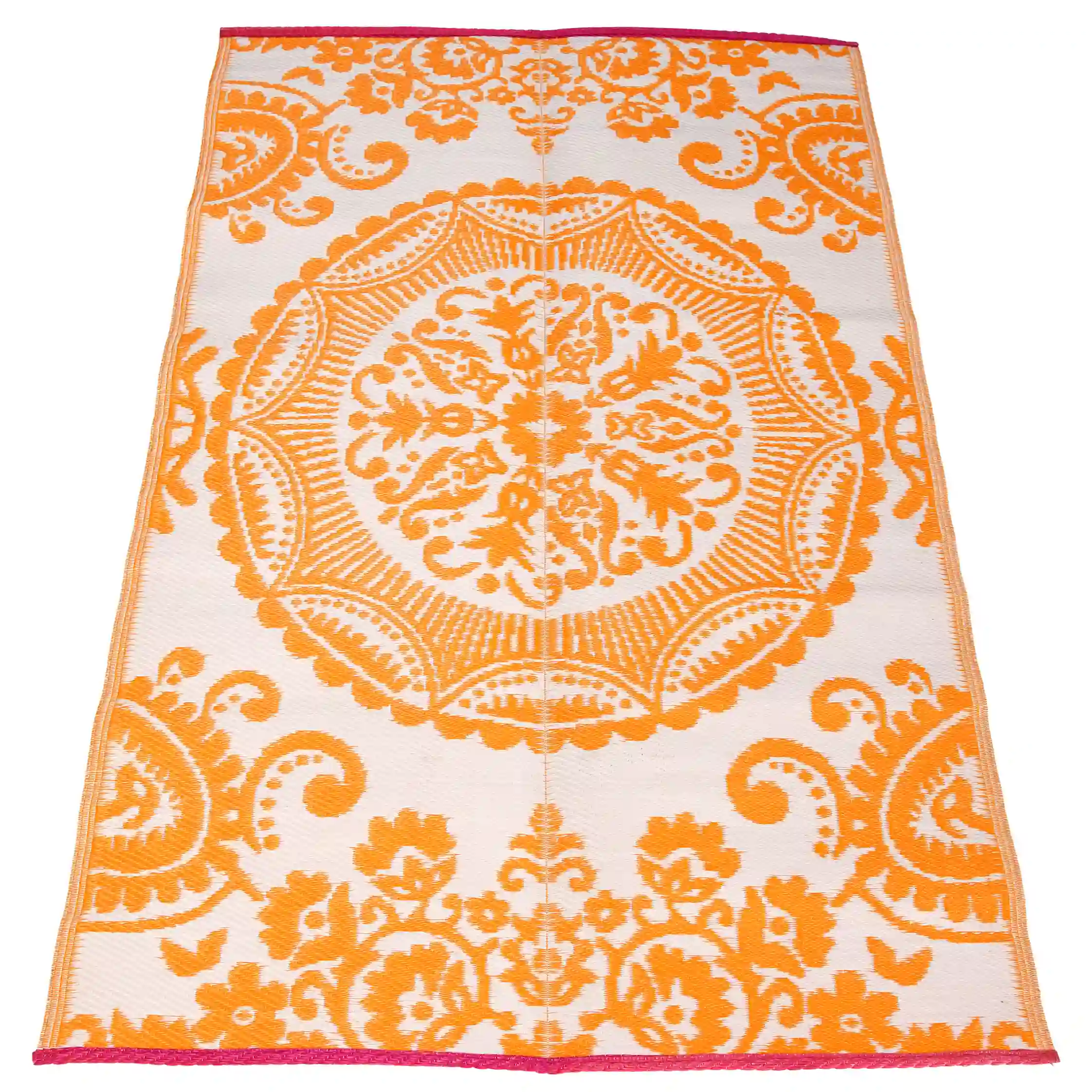 tapis de sol recyclé orange 180x120cm