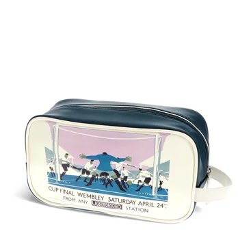 wash bag - tfl vintage poster "cup final" wash bag - tfl vintage poster "cup final"