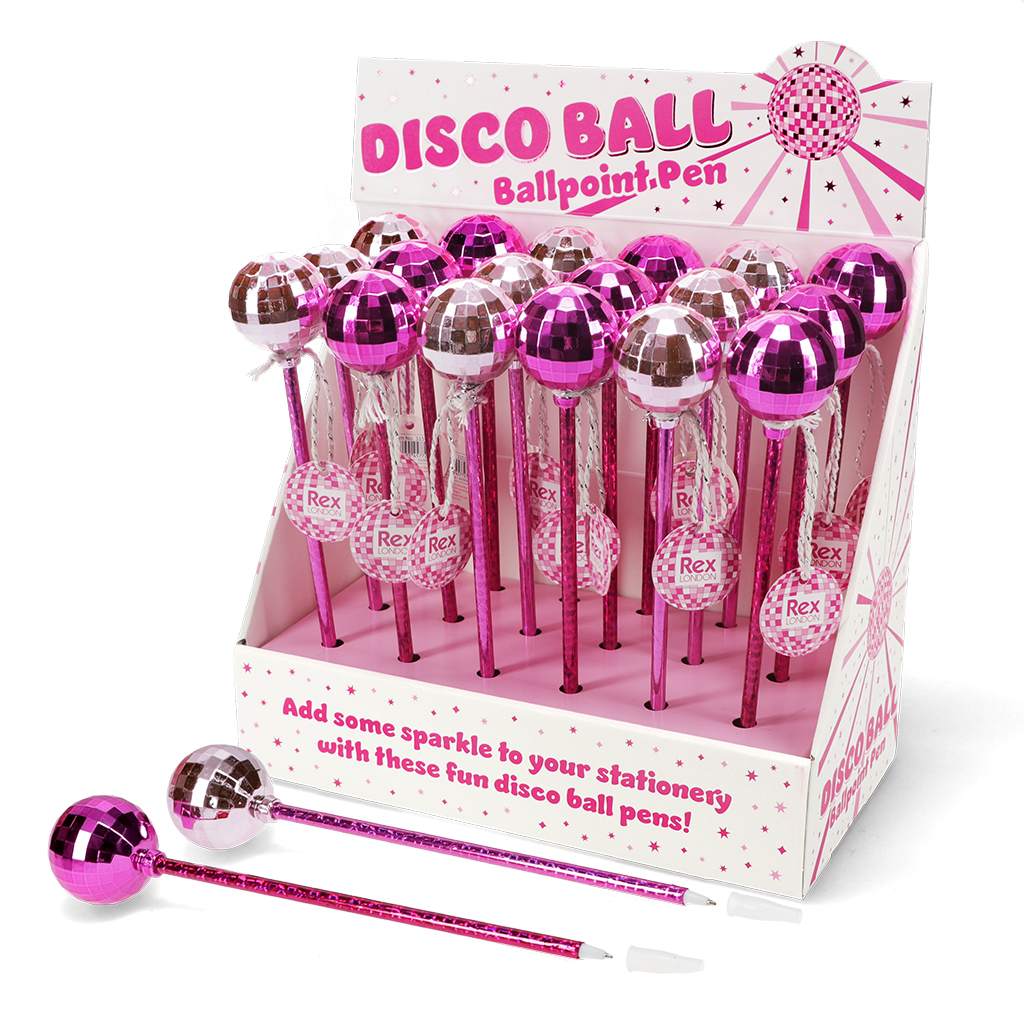 disco ball pens - assorted