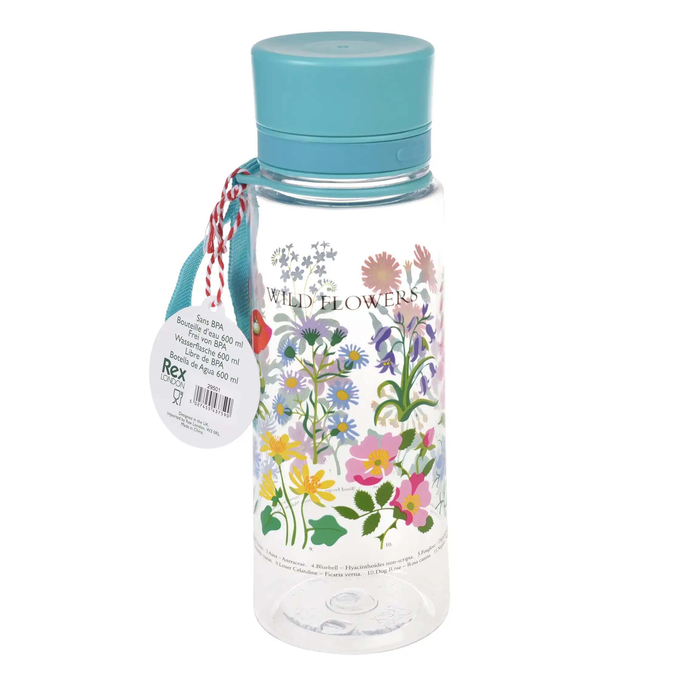 bouteille d'eau 600ml wild flowers