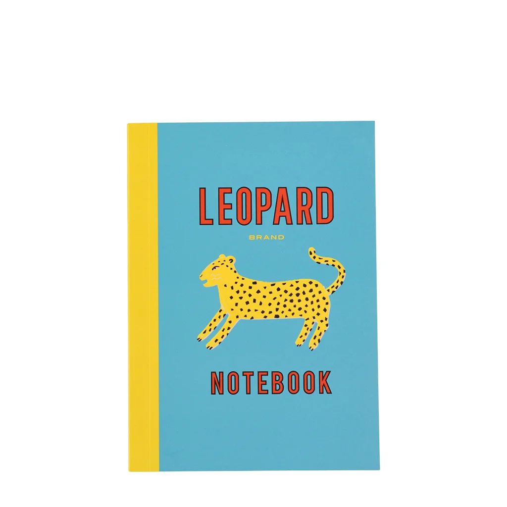 carnet a6 ligné léopard