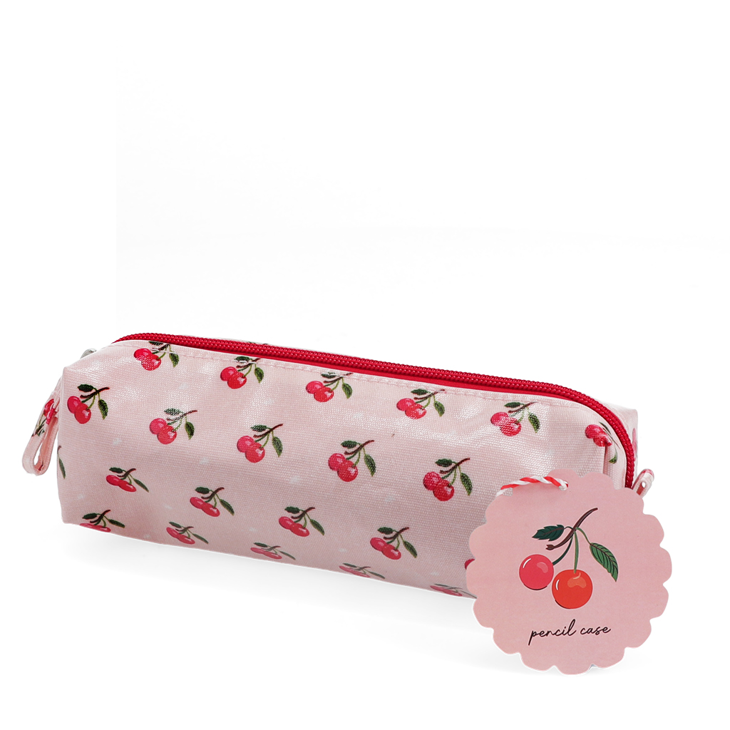 pencil case - red cherry