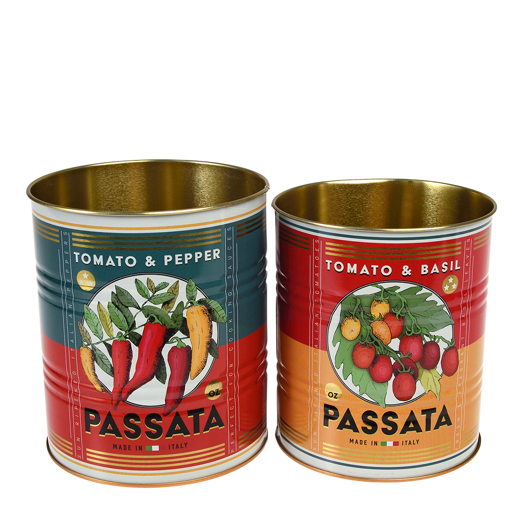 medium storage tins (set of 2) - passata