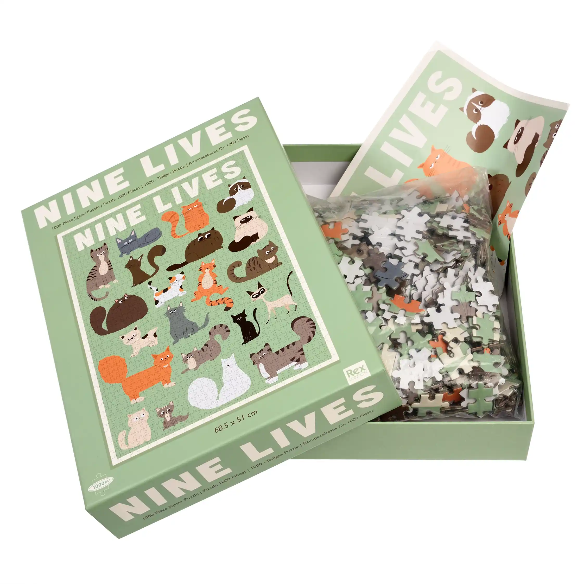 jigsaw puzzle (1000 pieces) - nine lives