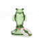 glass candlestick (12cm) - green fish