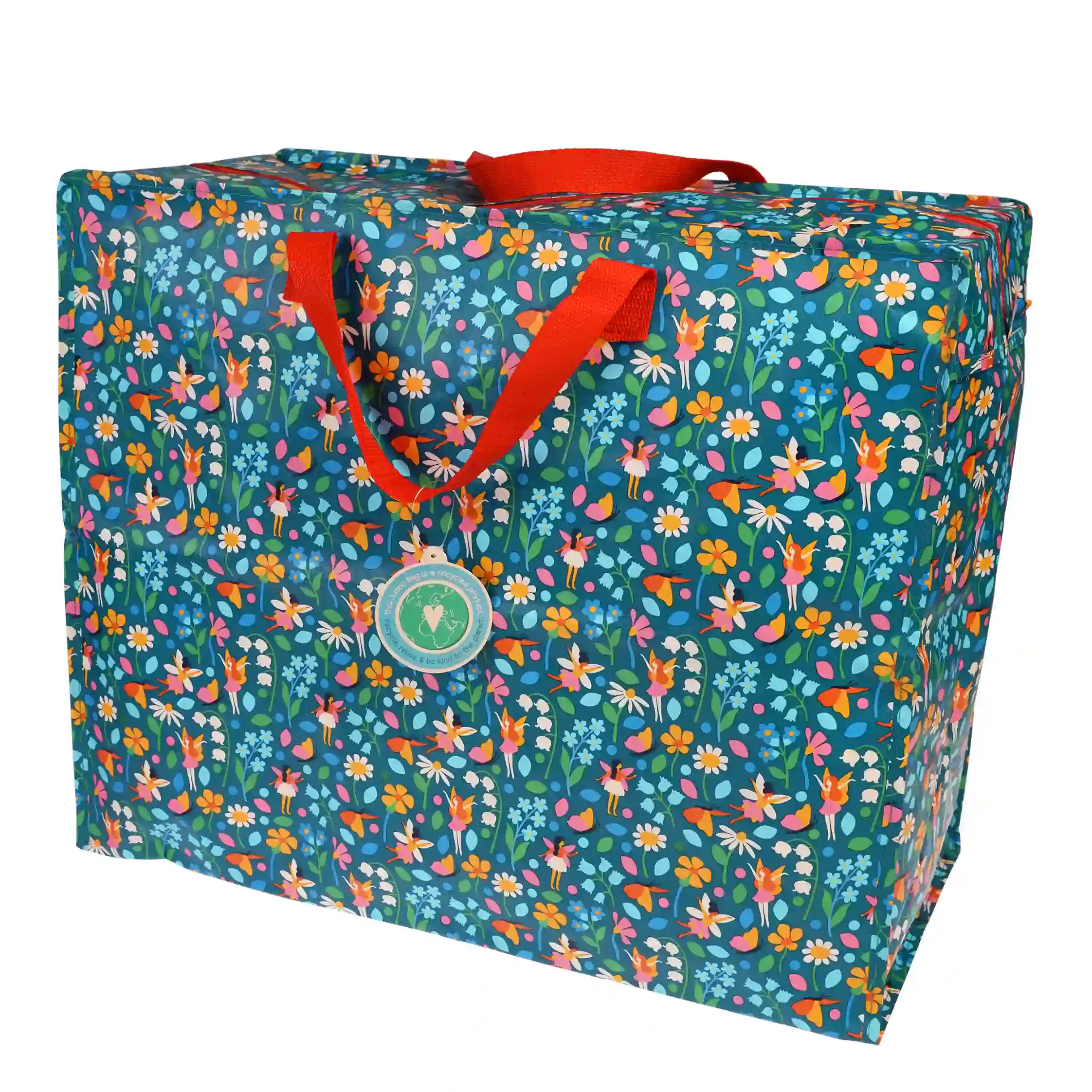 jumbo storage bag - fairies in the garden