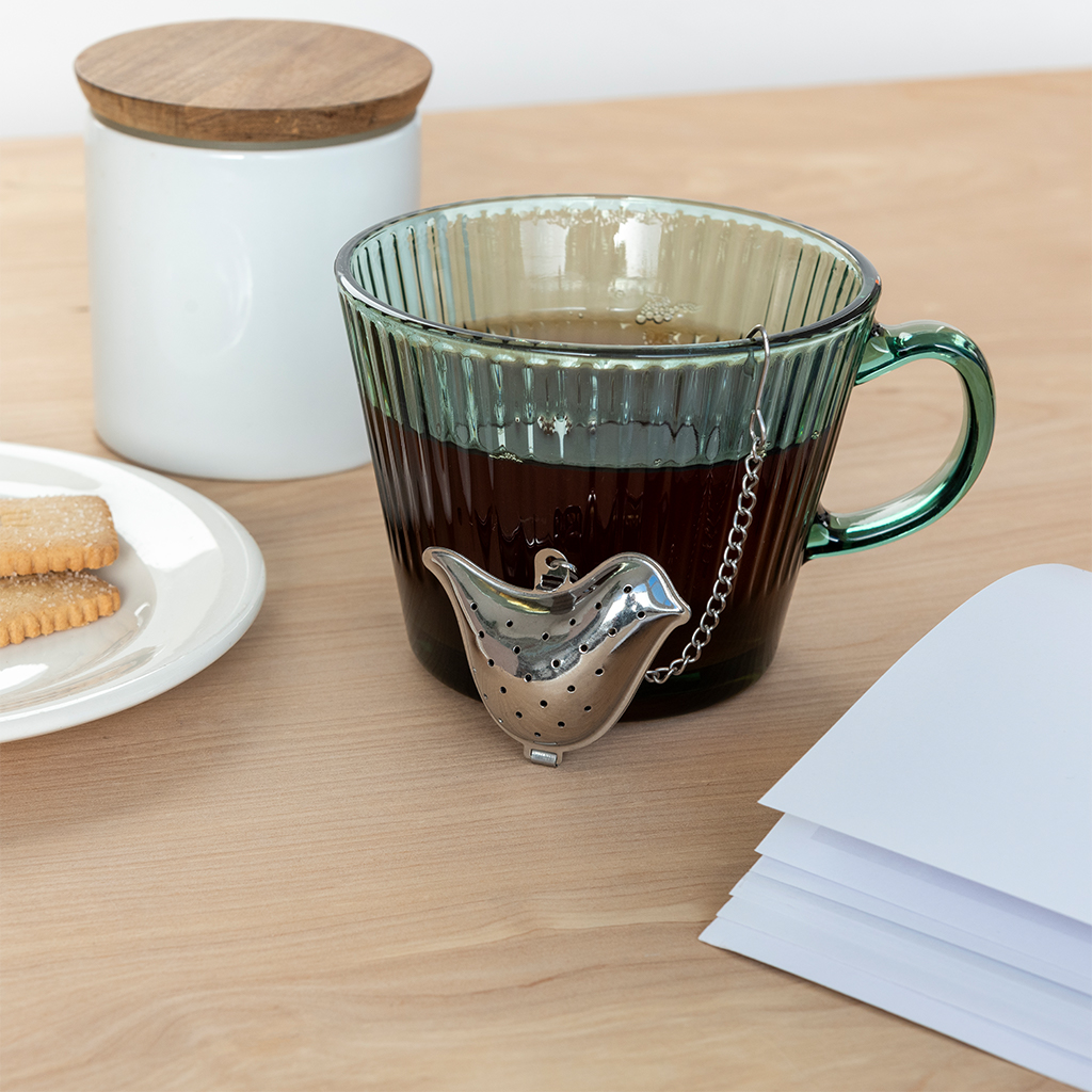 stainless steel tea infuser - bird