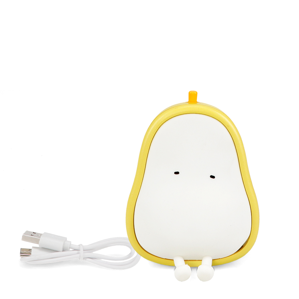 usb rechargeable dimmable night light - kawaii pear