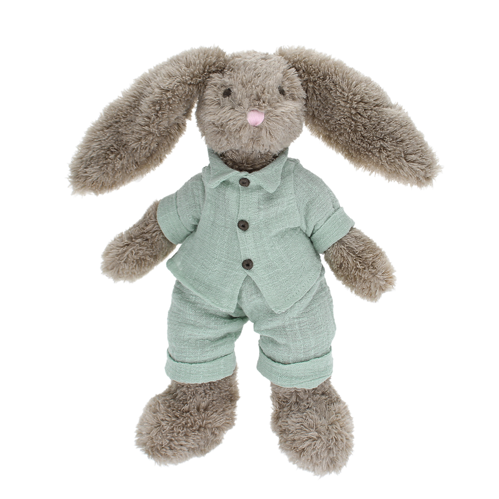 plush toy - bunny in a blue outfit