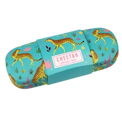 glasses case & cleaning cloth - cheetah