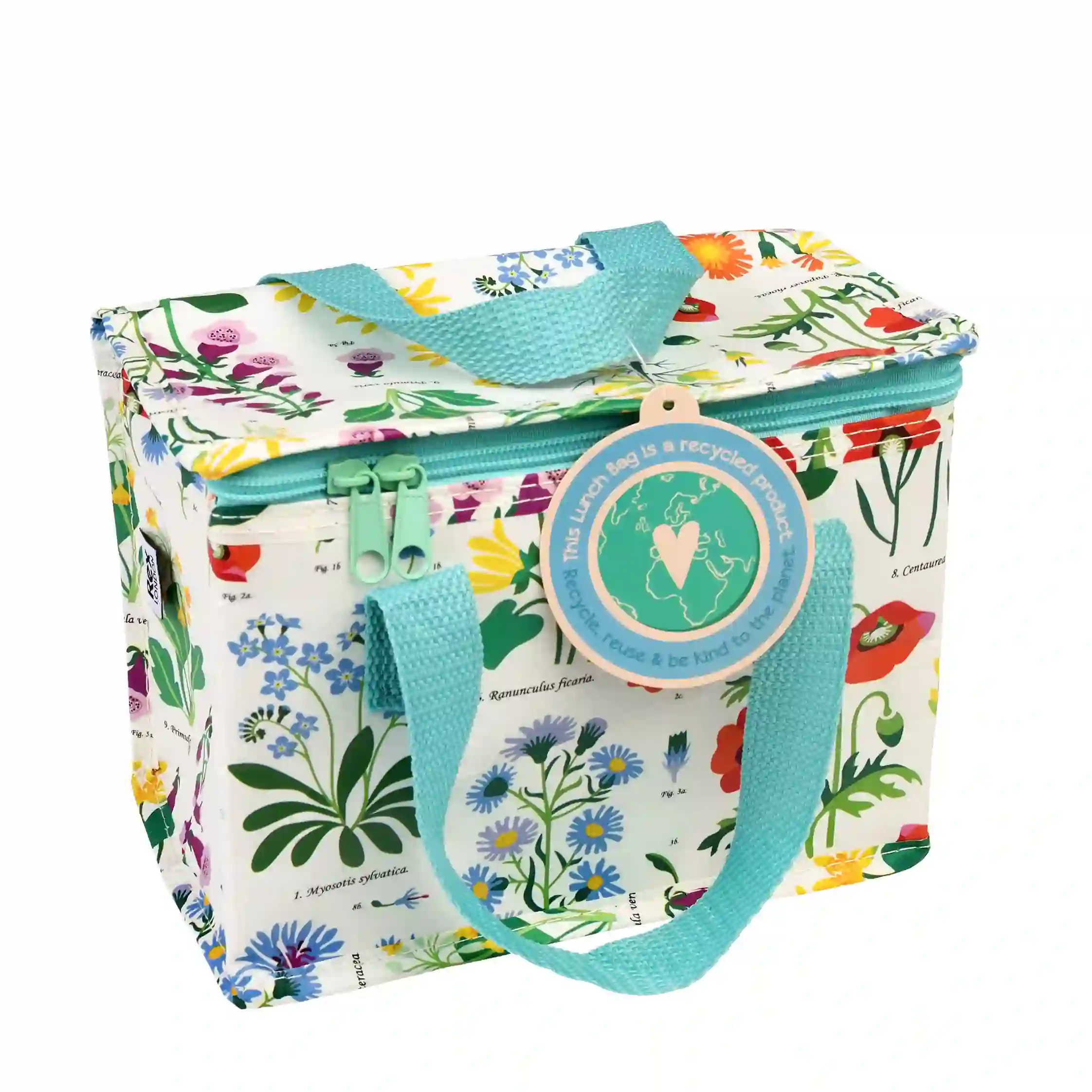 insulated lunch bag - wild flowers