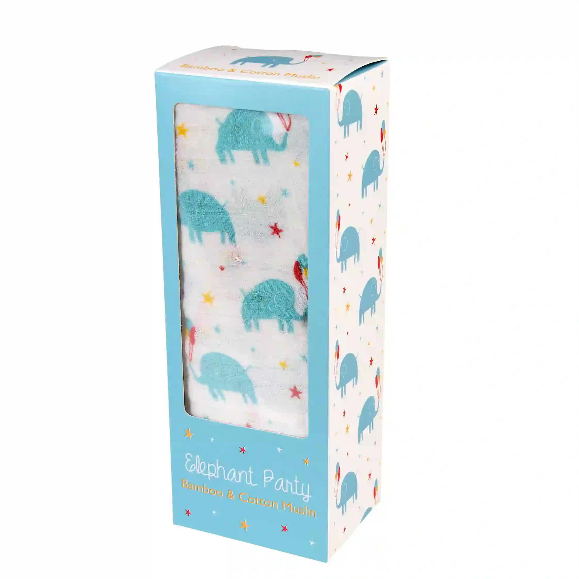 swaddling blanket - elephant party