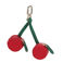 cherries coin purse key chain
