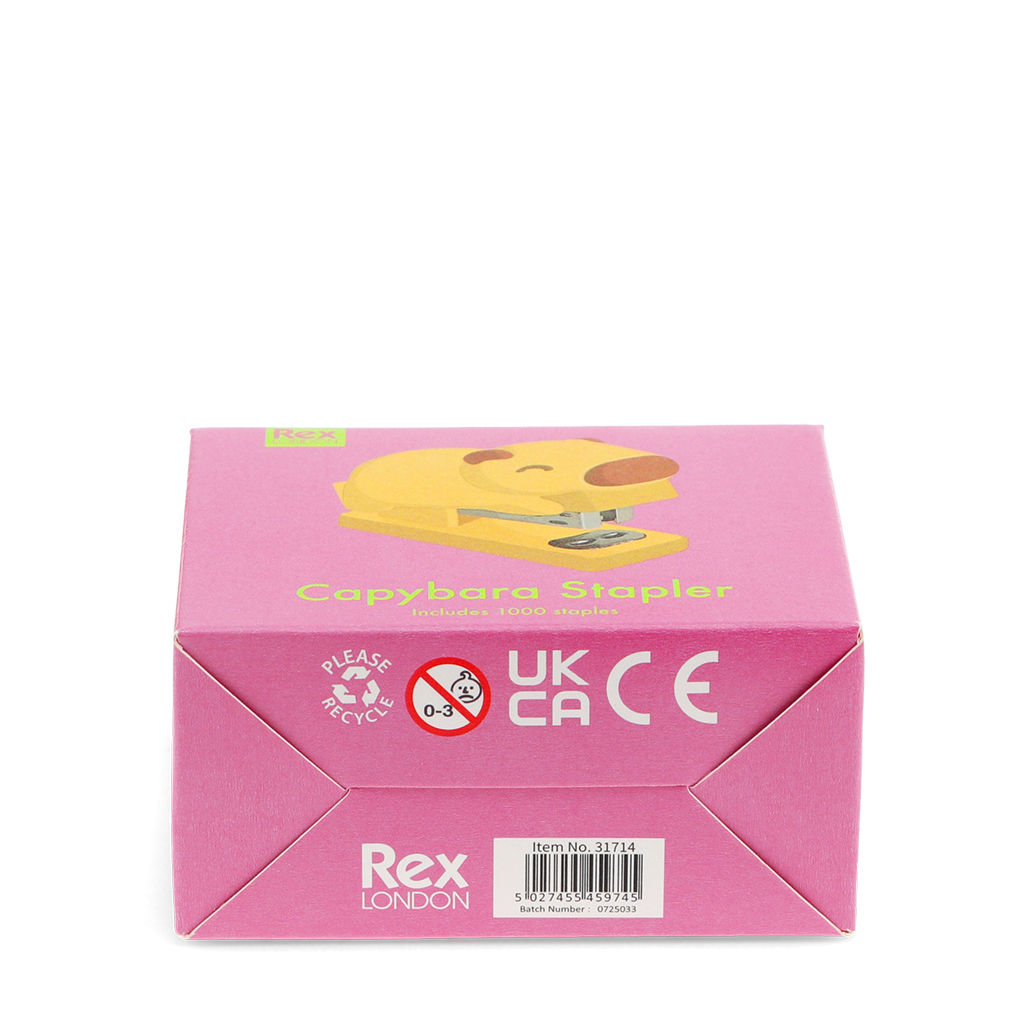 mini-hefter mit 1000 heftklammern - capybara