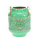 enamel tealight lantern - green